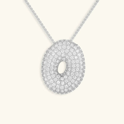 [Raffine]Bubble Initial Diamond Necklace