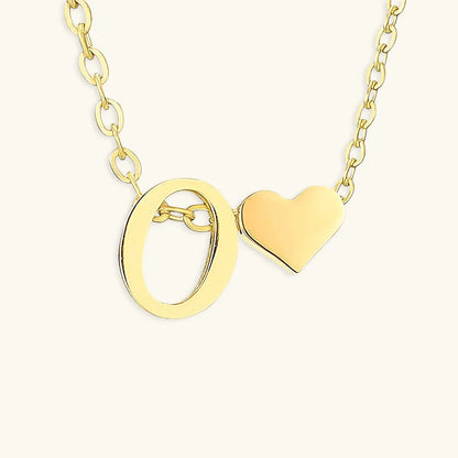 [Raffine]Ria Initial Letter Gold Necklace