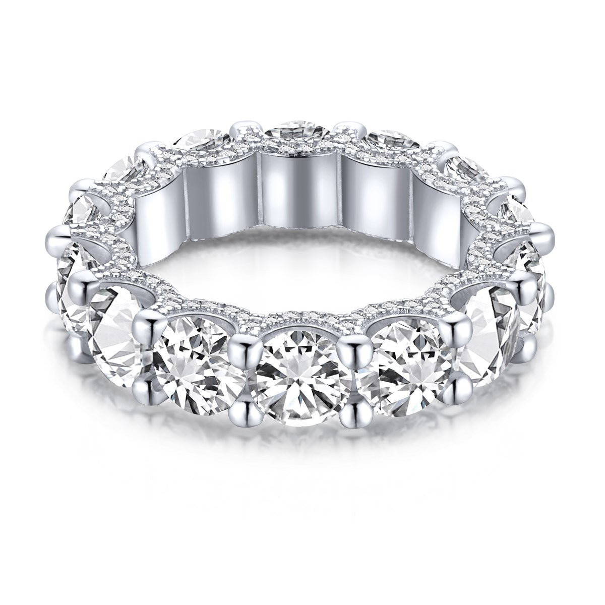 [Raffine] Precioso anillo de tenis de corte redondo