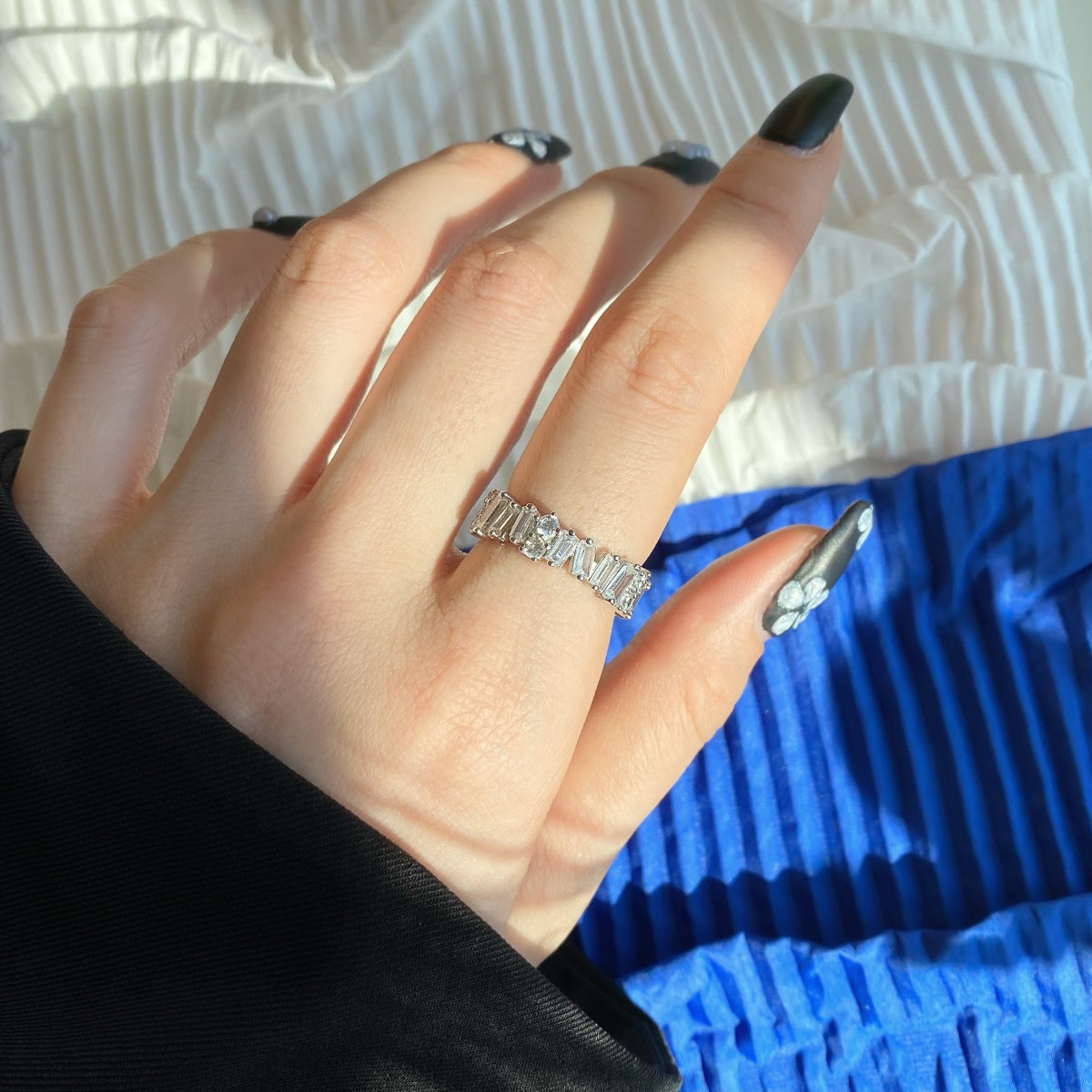[Raffine] Anillo de tenis delicado con múltiples formas