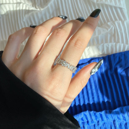 [Raffine] Anillo de tenis delicado con múltiples formas