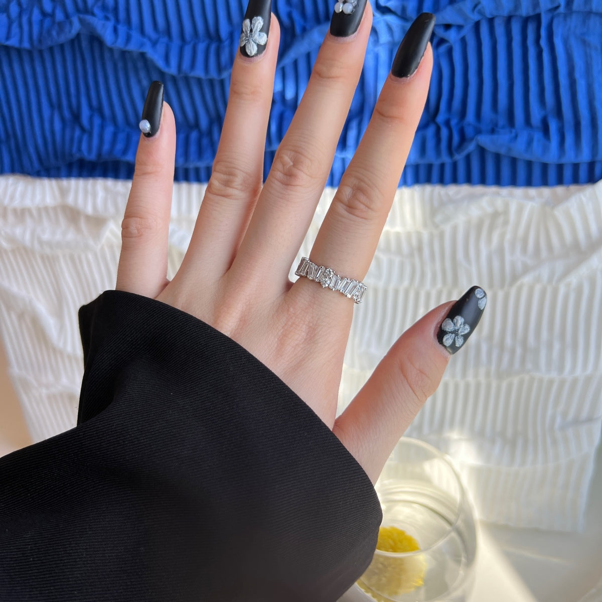[Raffine] Anillo de tenis delicado con múltiples formas