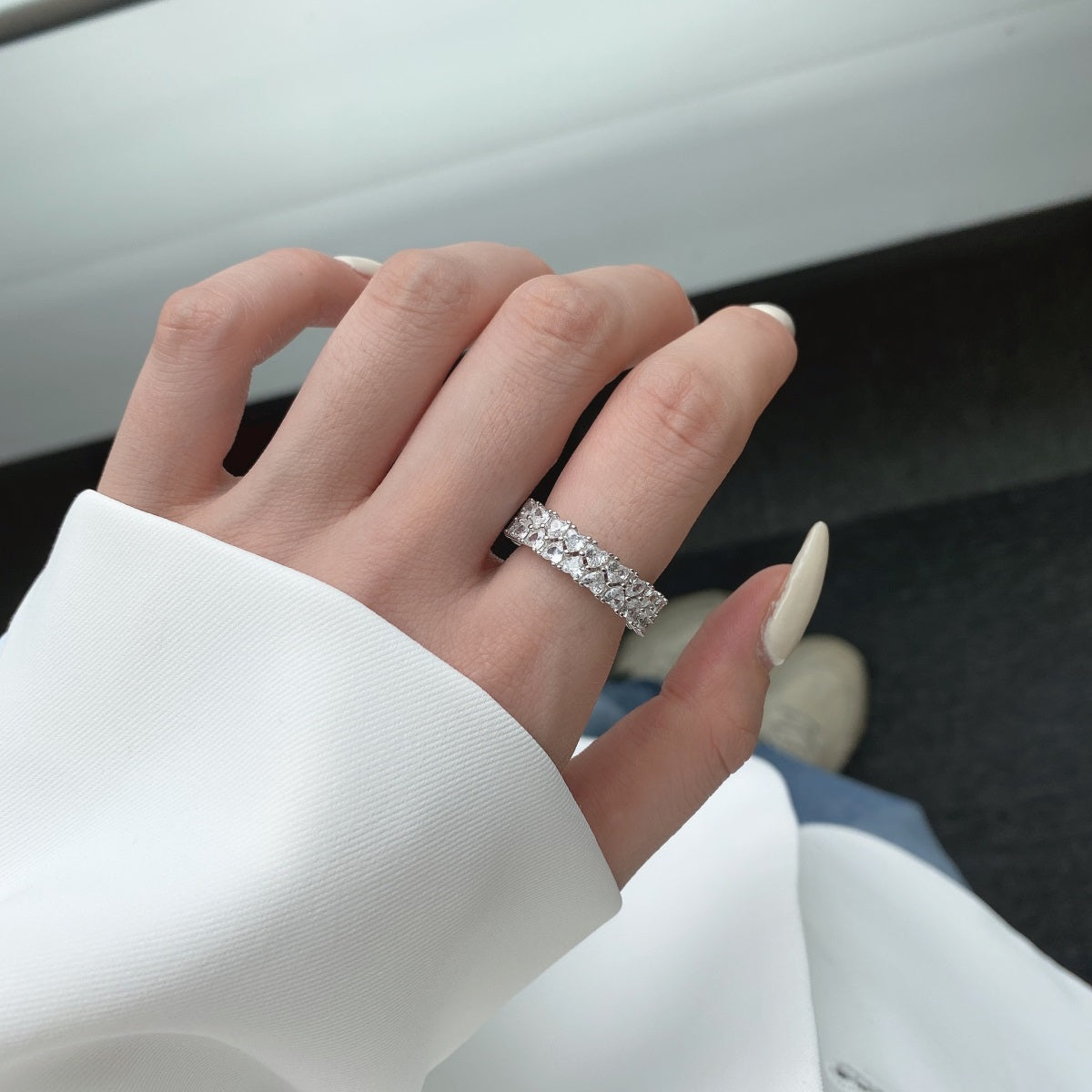 [Raffine]Anillo de corazón brillante