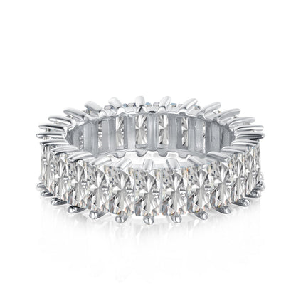 [Raffine] Anillo único de corte radiante y colorido