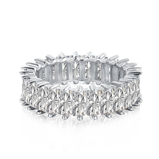 [Raffine] Anillo único de corte radiante y colorido
