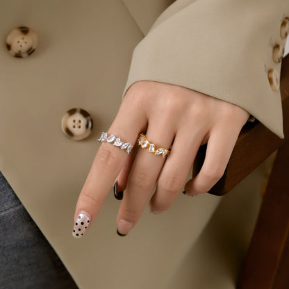 [Raffine] Anillo delicado de múltiples cortes