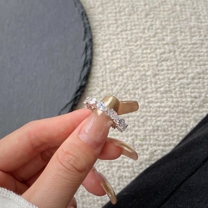 [Raffine] Exquisito anillo de tenis con corte de pera