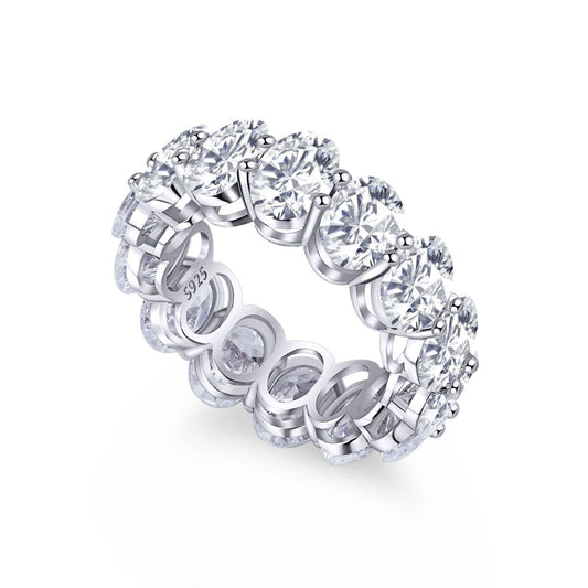 [Raffine] Anillo de tenis de corte cojín alargado y delicado