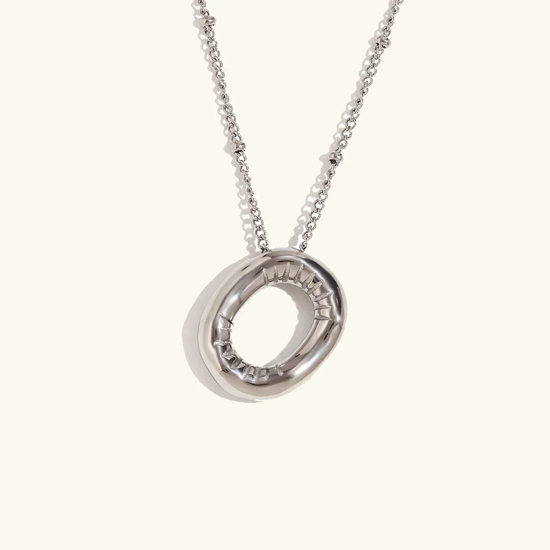 [Raffine]Balloon Gold Initial Necklace