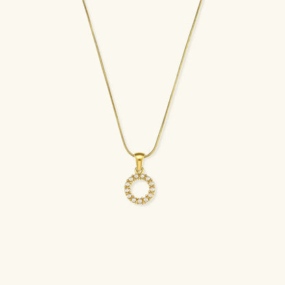 [Raffine]Augustine Initial Letter Pearl Necklace