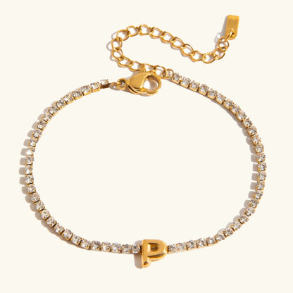 [Raffine]Avaria Bubble Letter Tennis Bracelet