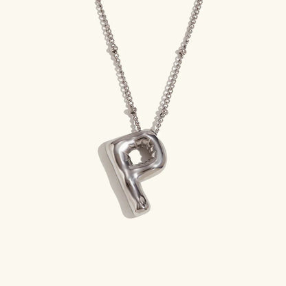 [Raffine]Balloon Gold Initial Necklace