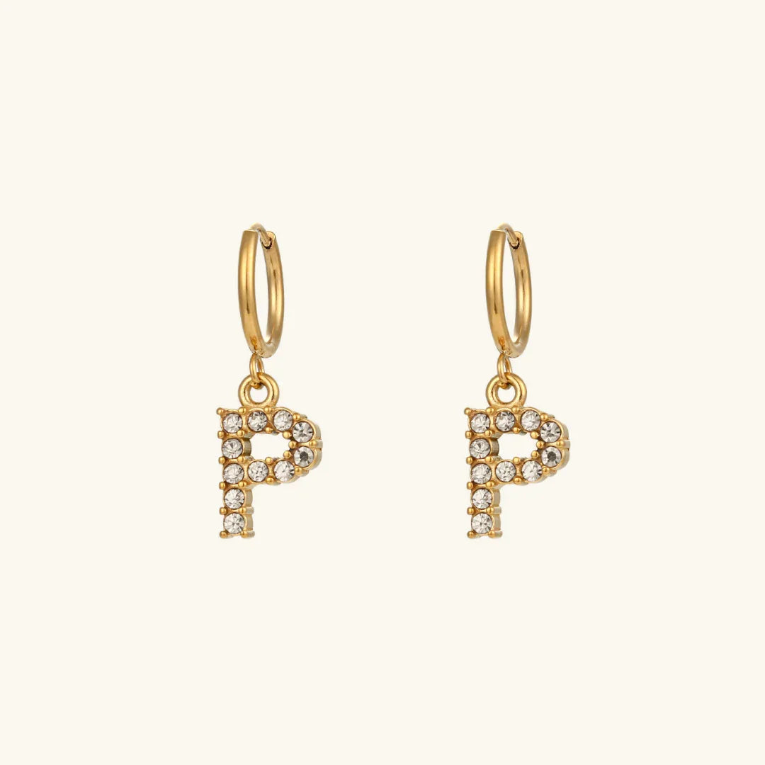 [Raffine]Wilhemina Initial Letter Earrings