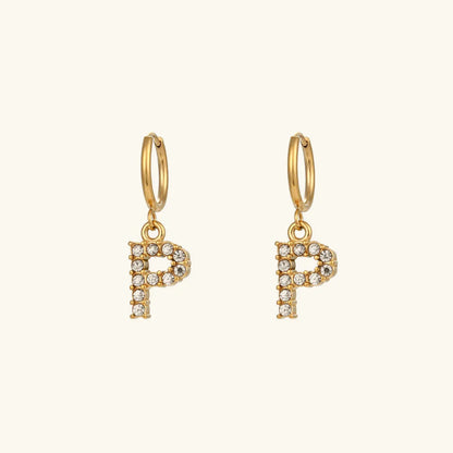 [Raffine]Wilhemina Initial Letter Earrings