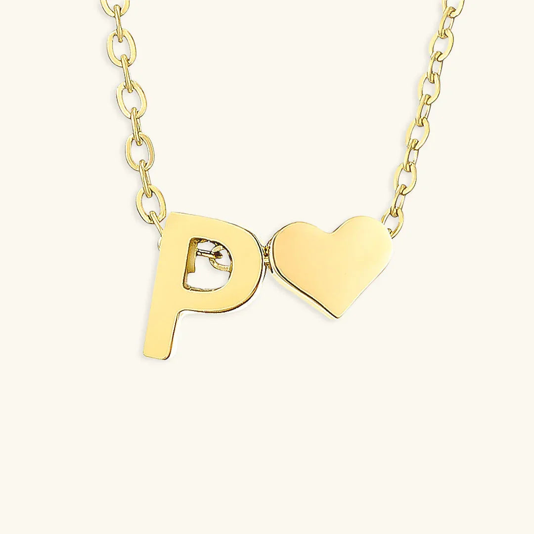 [Raffine]Ria Initial Letter Gold Necklace