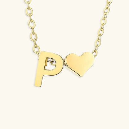 [Raffine]Ria Initial Letter Gold Necklace