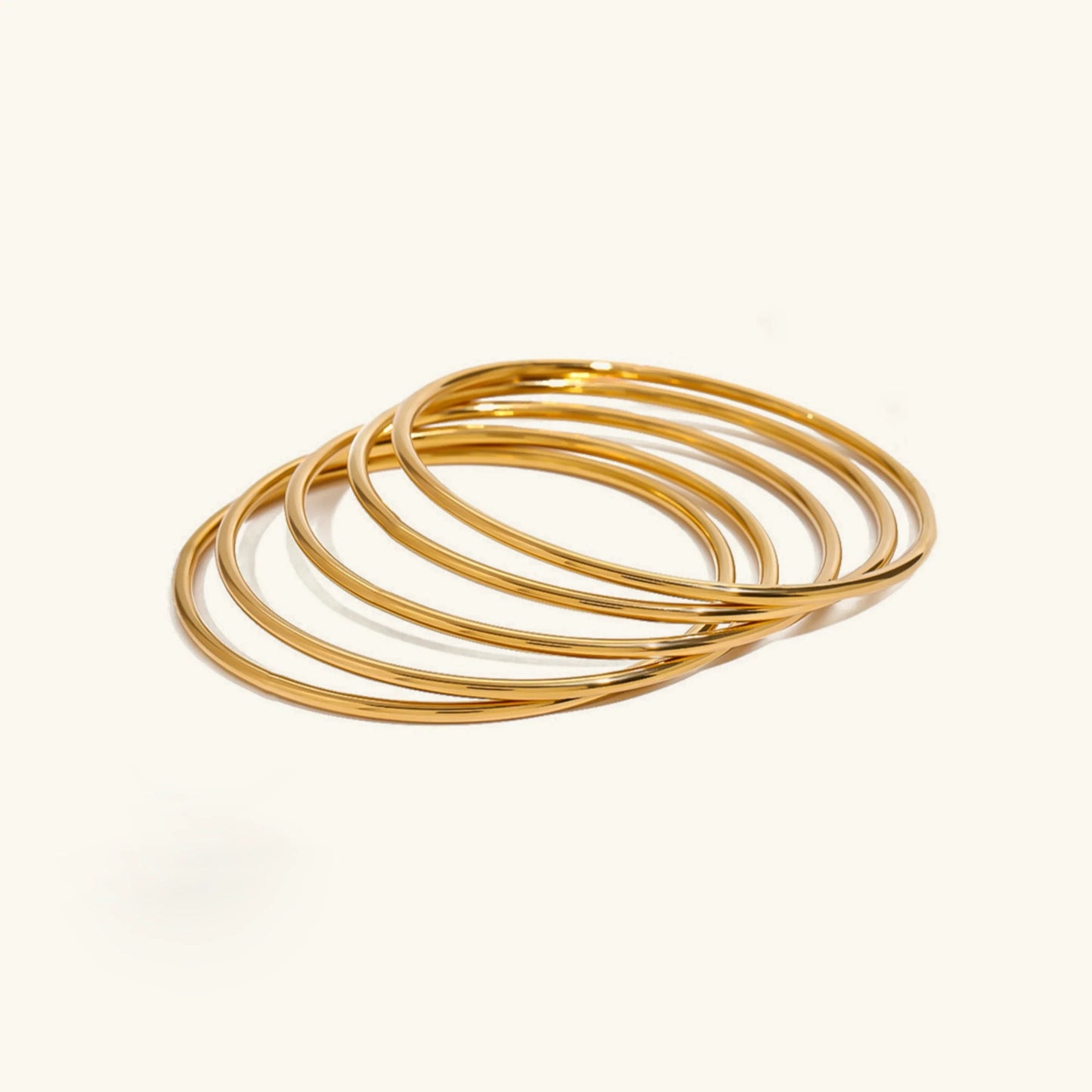 [Raffine]Shannon Gold Bangle Set