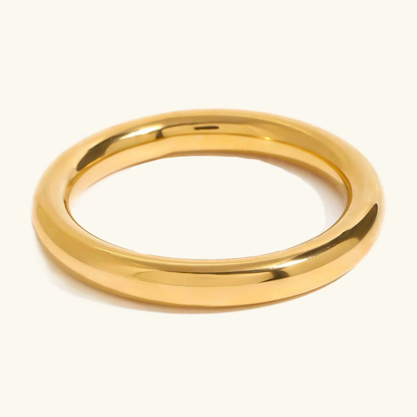 [Raffine]Lina Smooth Gold Bangle