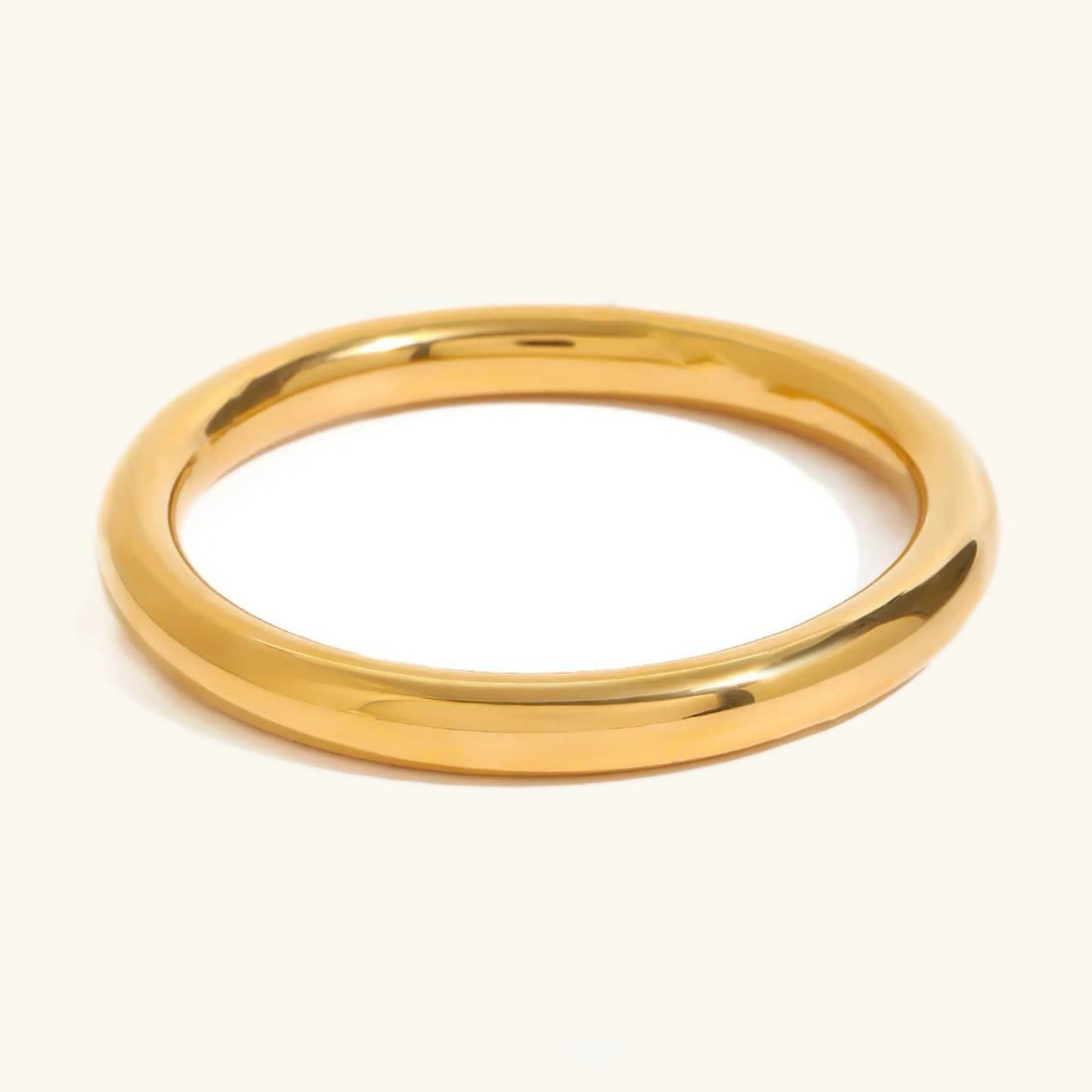 [Raffine]Lina Smooth Gold Bangle