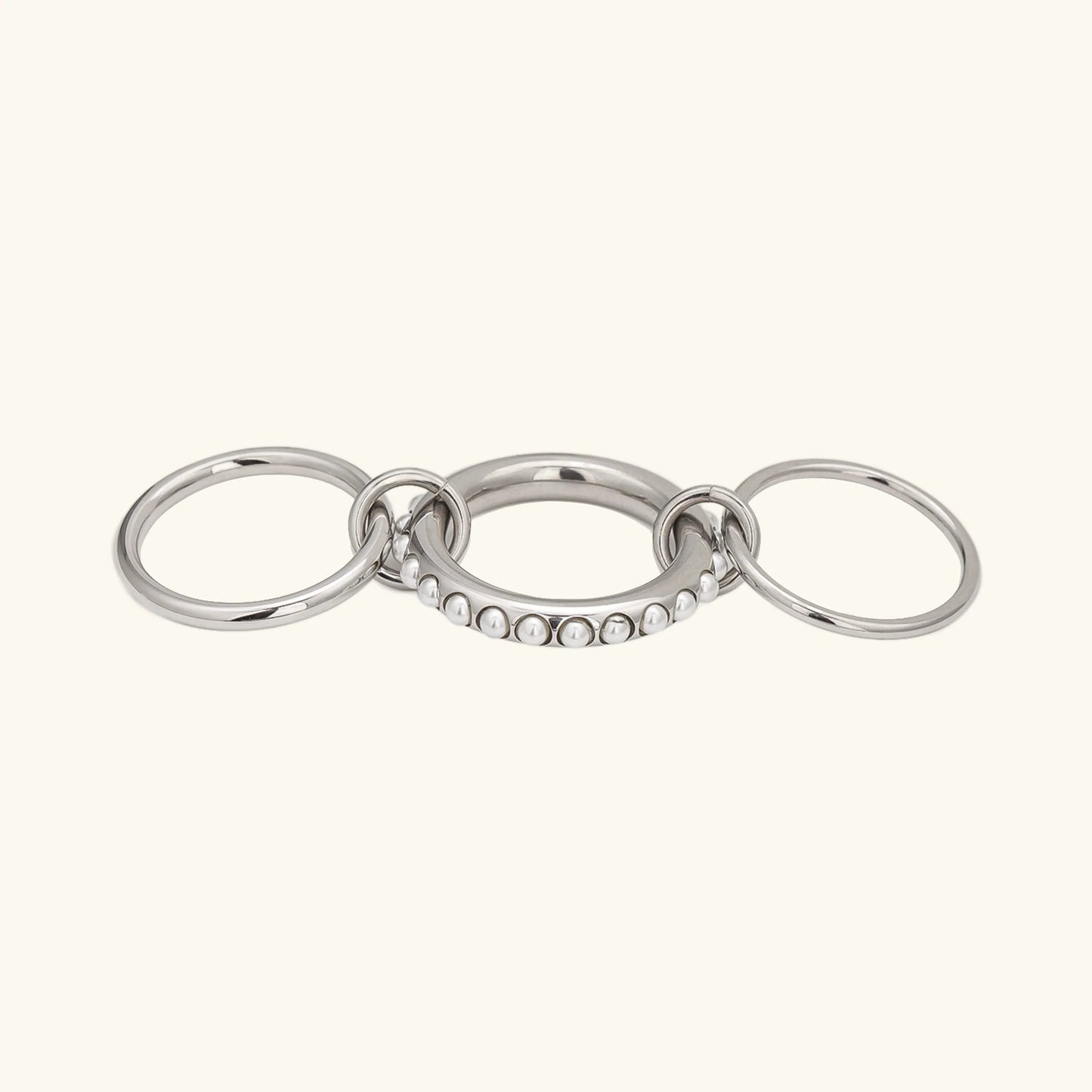 [Raffine]Mikayla Stacked Freshwater Pearl Ring
