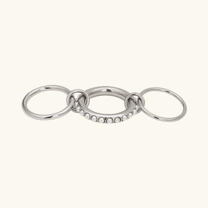 [Raffine]Mikayla Stacked Freshwater Pearl Ring