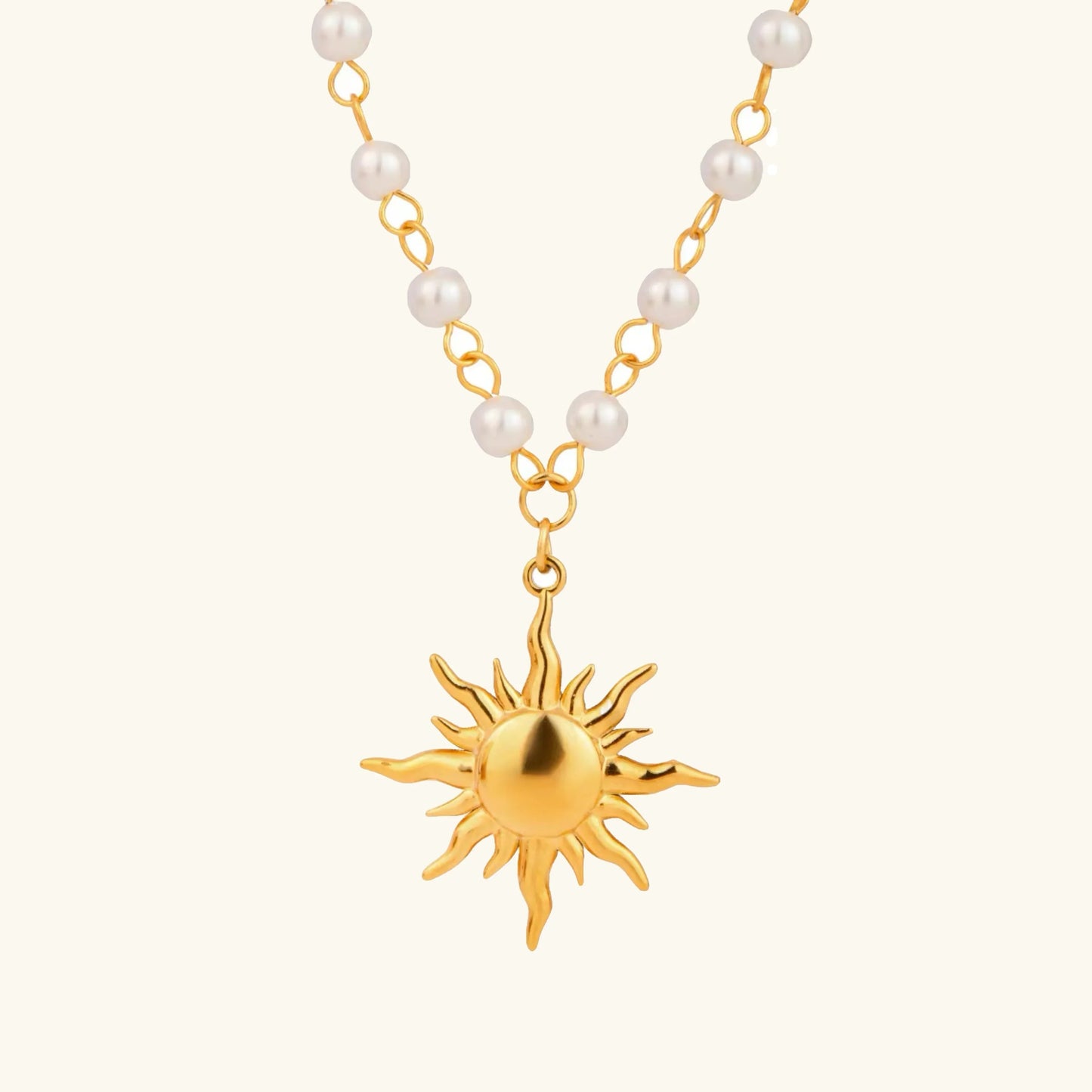 [Raffine]Apollo Sun Pearl Necklace