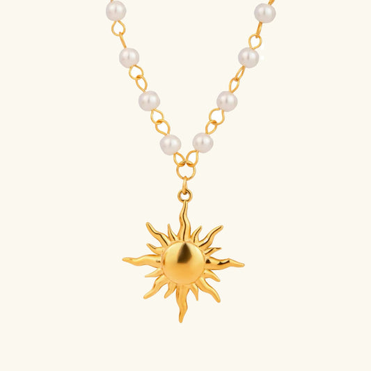 [Raffine]Apollo Sun Pearl Necklace