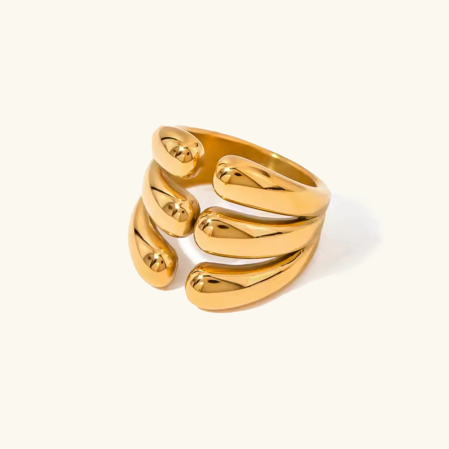 [Raffine]Cassiel Layered Gold Ring