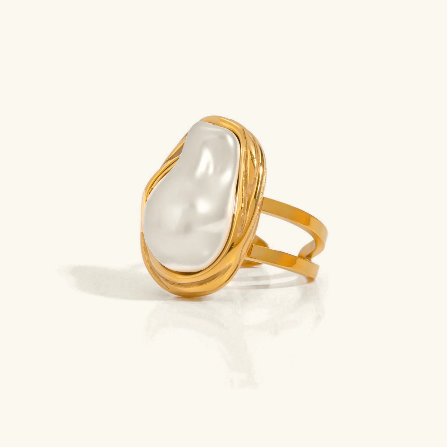 [Raffine]Charis Gold Pearl Ring