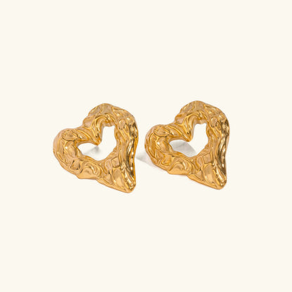 [Raffine]Helene Heart Earrings