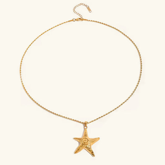 [Raffine]Tammy Gold Starfish Necklace