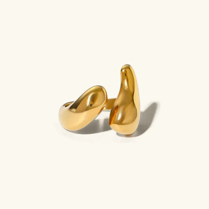 [Raffine]Abstract Gold Ring