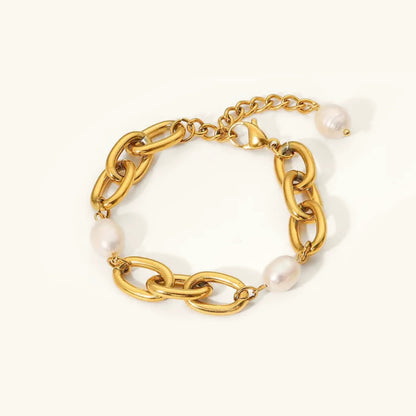 [Raffine]Ysabel Chunky Freshwater Pearl Bracelet