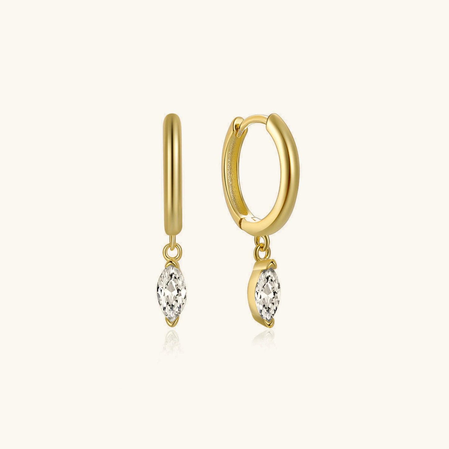 [Raffine]Lacey Diamond Hoops