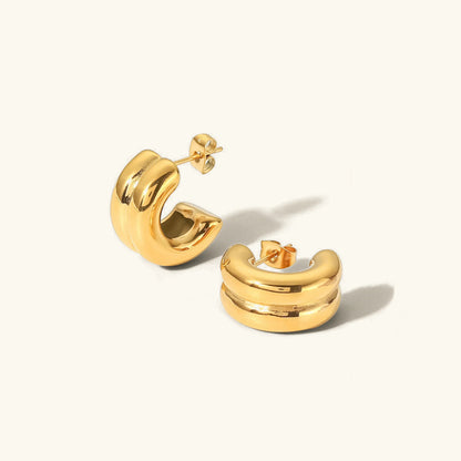 [Raffine]Henrietta Gold Earrings