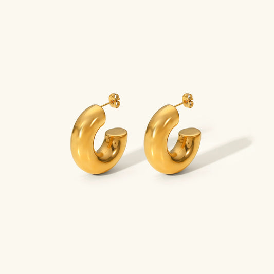 [Raffine]Natalia Chunky Gold Hoops
