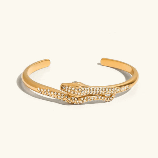 [Raffine]Rosalee Serpentine Diamond Bangle