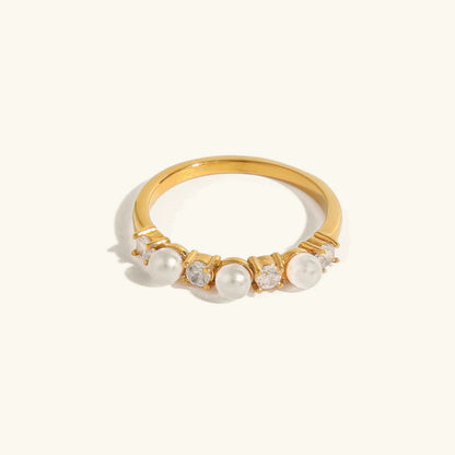 [Raffine]Keisha Diamond Pearl Ring