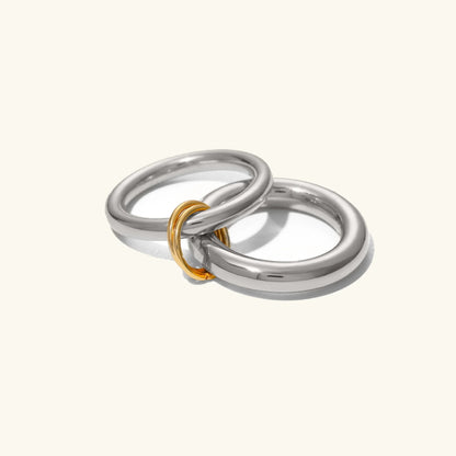 [Raffine]Dune Stacked Gold Ring