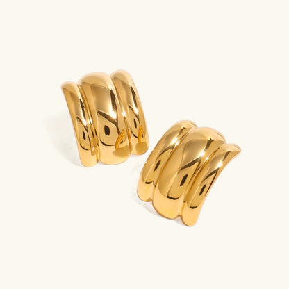 [Raffine]Angela Gold Arch Earrings