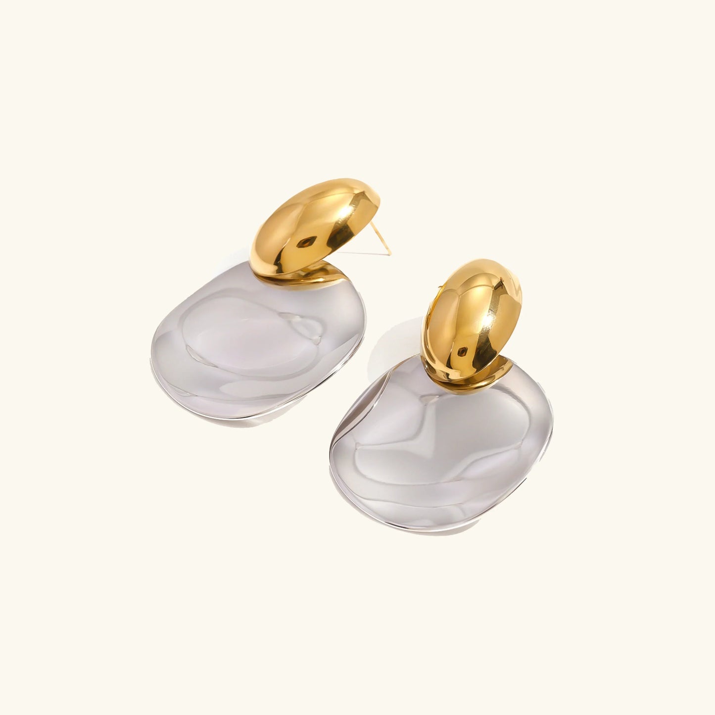 [Raffine]Destiny Chunky Gold Drop Earrings