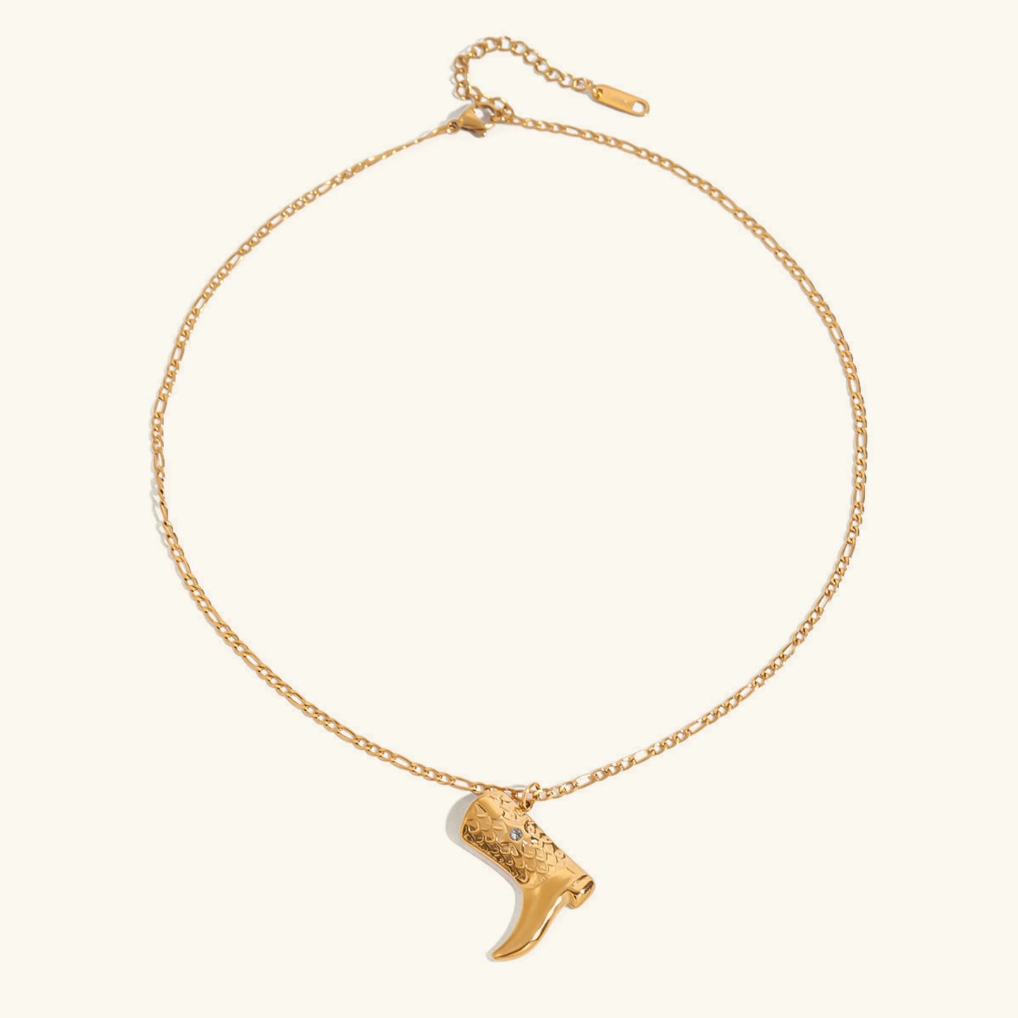 [Raffine]Makayla Gold Boot Pendant