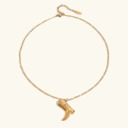 [Raffine]Makayla Gold Boot Pendant