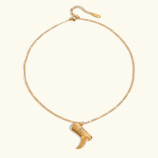 [Raffine]Makayla Gold Boot Pendant