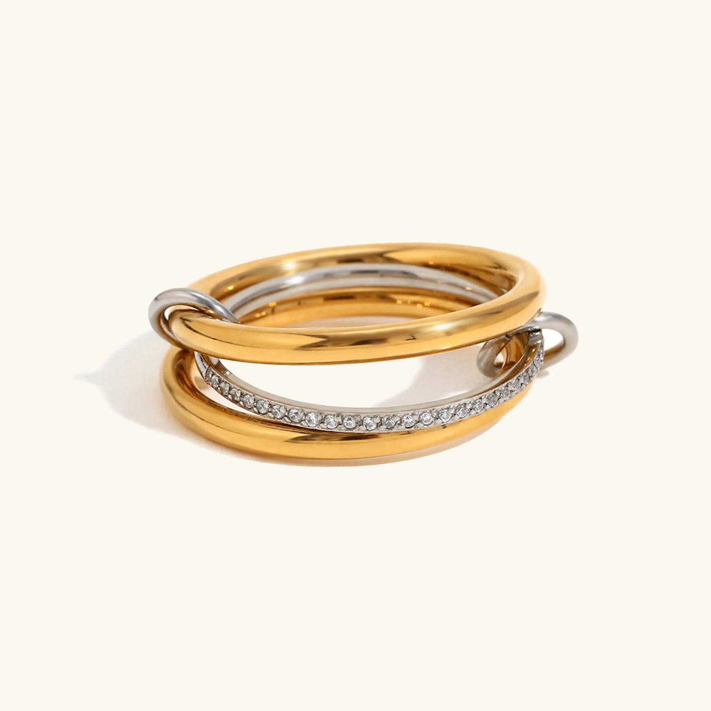 [Raffine]Chastity Diamond Ring Stack