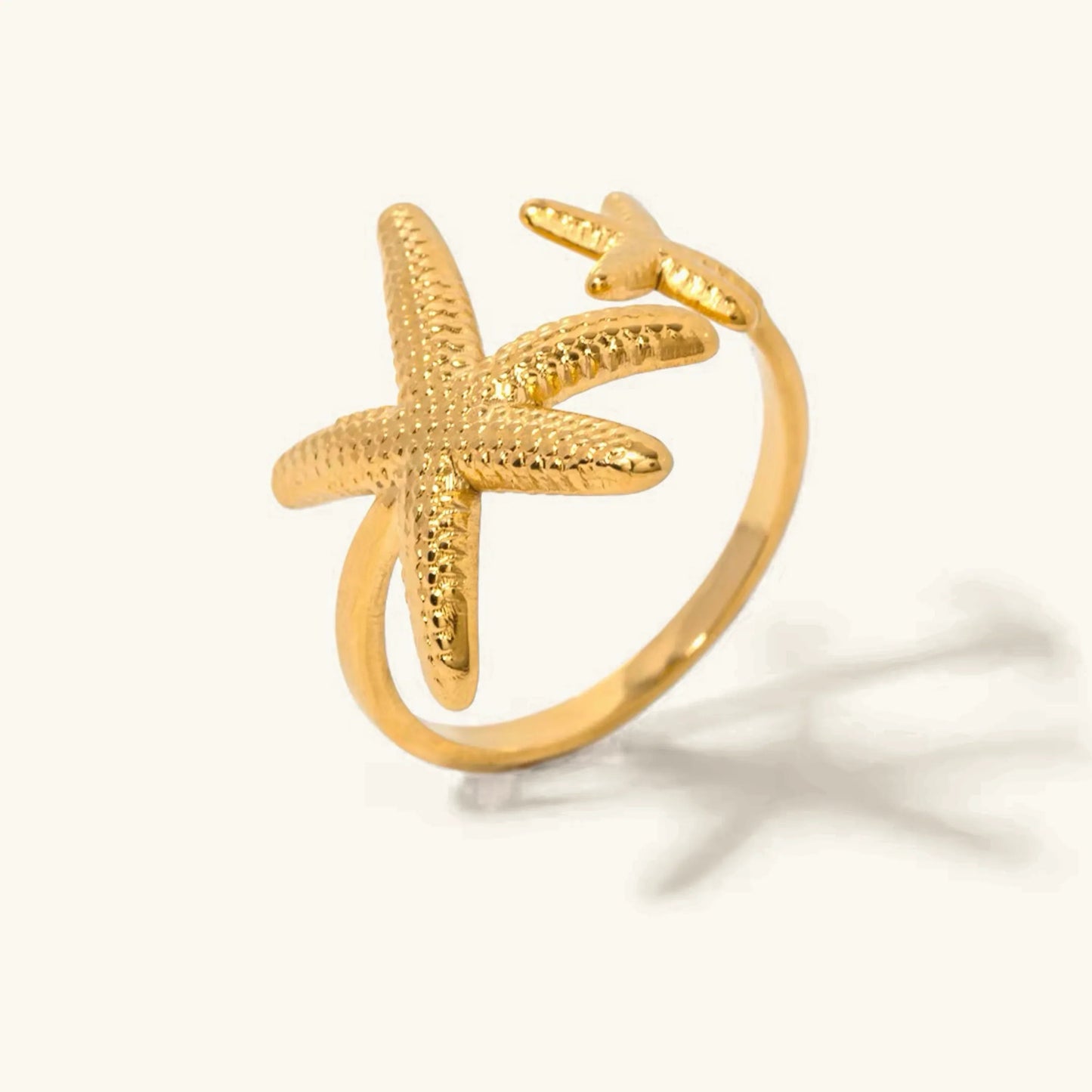 [Raffine]Seastar Gold Starfish Ring