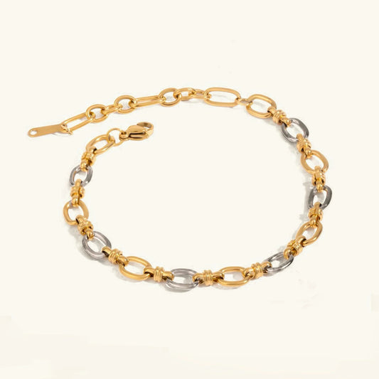 [Raffine]Addison Two Tone Gold Bracelet