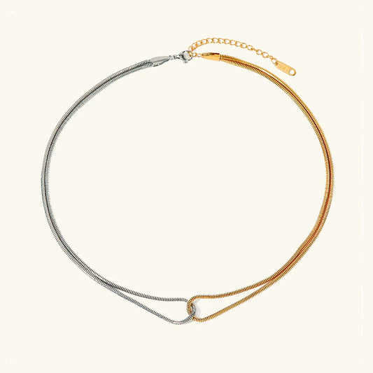 [Raffine]Talia Two Tone Necklace