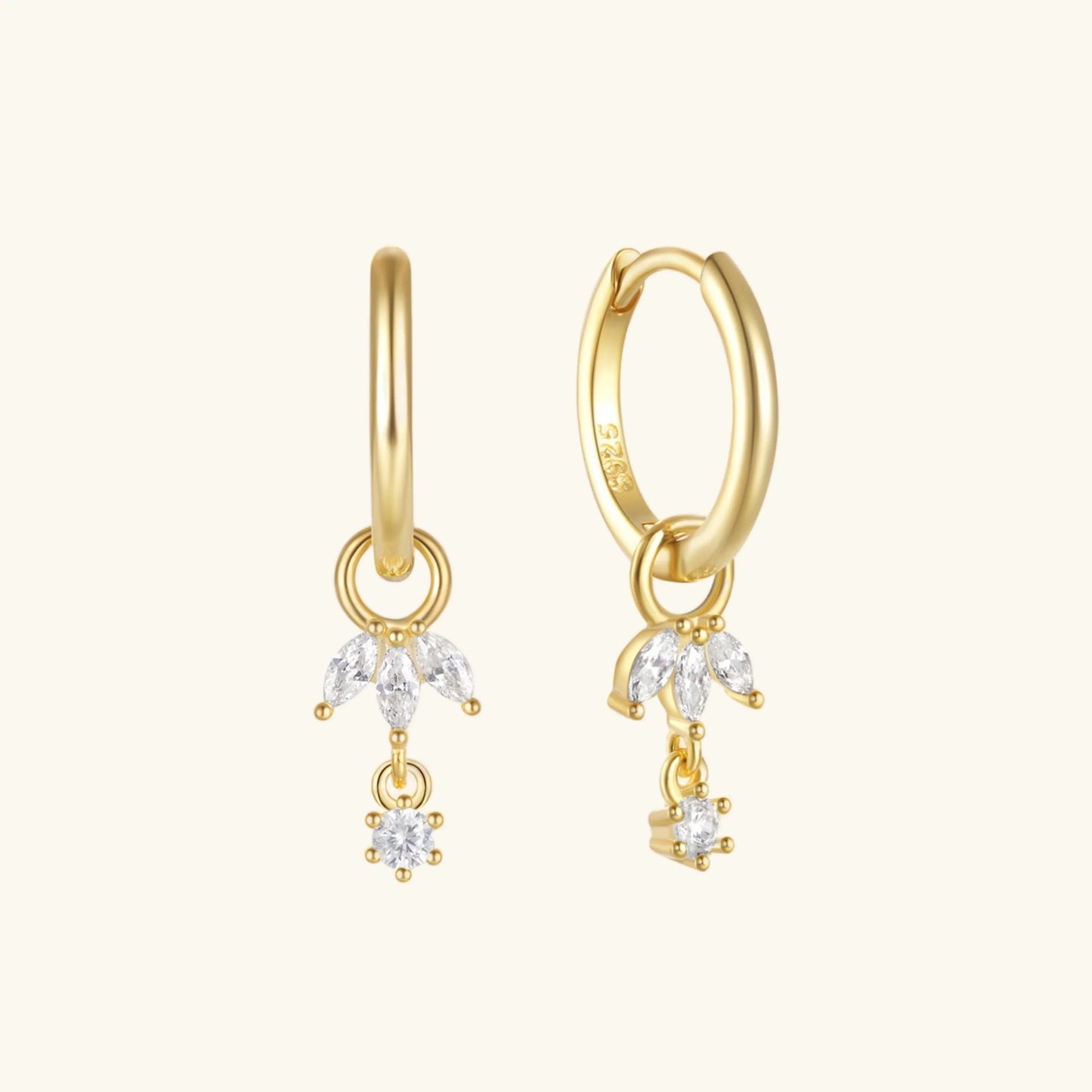 [Raffine]Brooke Removable Charm Hoops