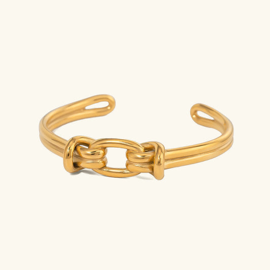 [Raffine]Luce Gold Knot Bangle